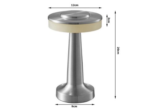 Lampka nocna stołowa dotykowa lampa 3 stopniowa do sypialni bezprzewodowa producenta 12309_S