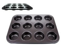 Forma, blaszka do pieczenia babeczek MUFFINEK ciastek (6,5 cm) 35x26 cm BLS-145