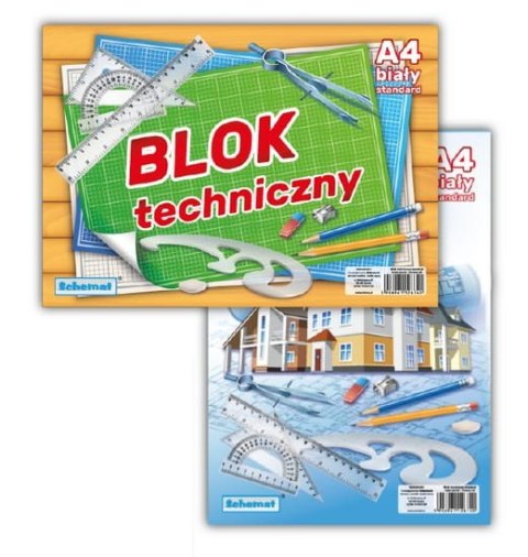 Blok techniczny A4 BIAŁY 10szt. | 6740