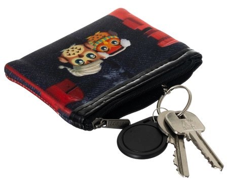 Etui na klucze tekstylne LOREN 528-5 SOWY