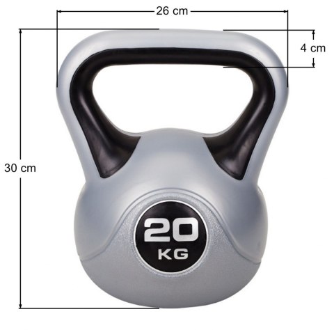 Kettlebell Winylowy Hantla 20 kg