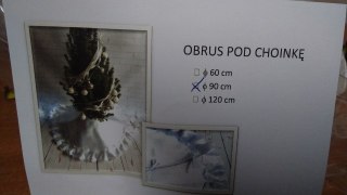 Obrus falbanka pod choinkę FI-90