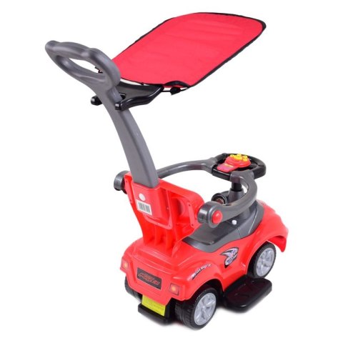 JEŹDZIK, ODPYCHACZ Z DŹWIĘKAMI MEGA CAR 6W 1 Z DASZKIEM/TC202 JEŹDZIK, ODPYCHACZ Z DŹWIĘKAMI MEGA CAR 6W 1 Z DASZKIEM/TC202