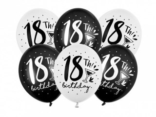 Balony 6szt. 30cm ''18'' | SB14P-246-000-6