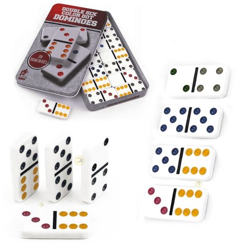 Domino w metalowym pudełku