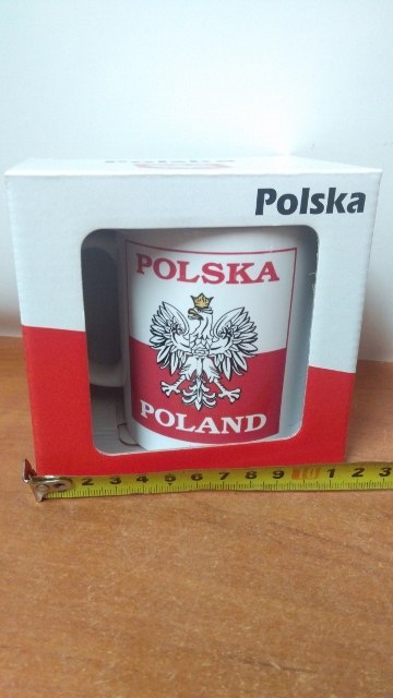 Kubek ceramiczny w kartoniku POLSKA 330ml